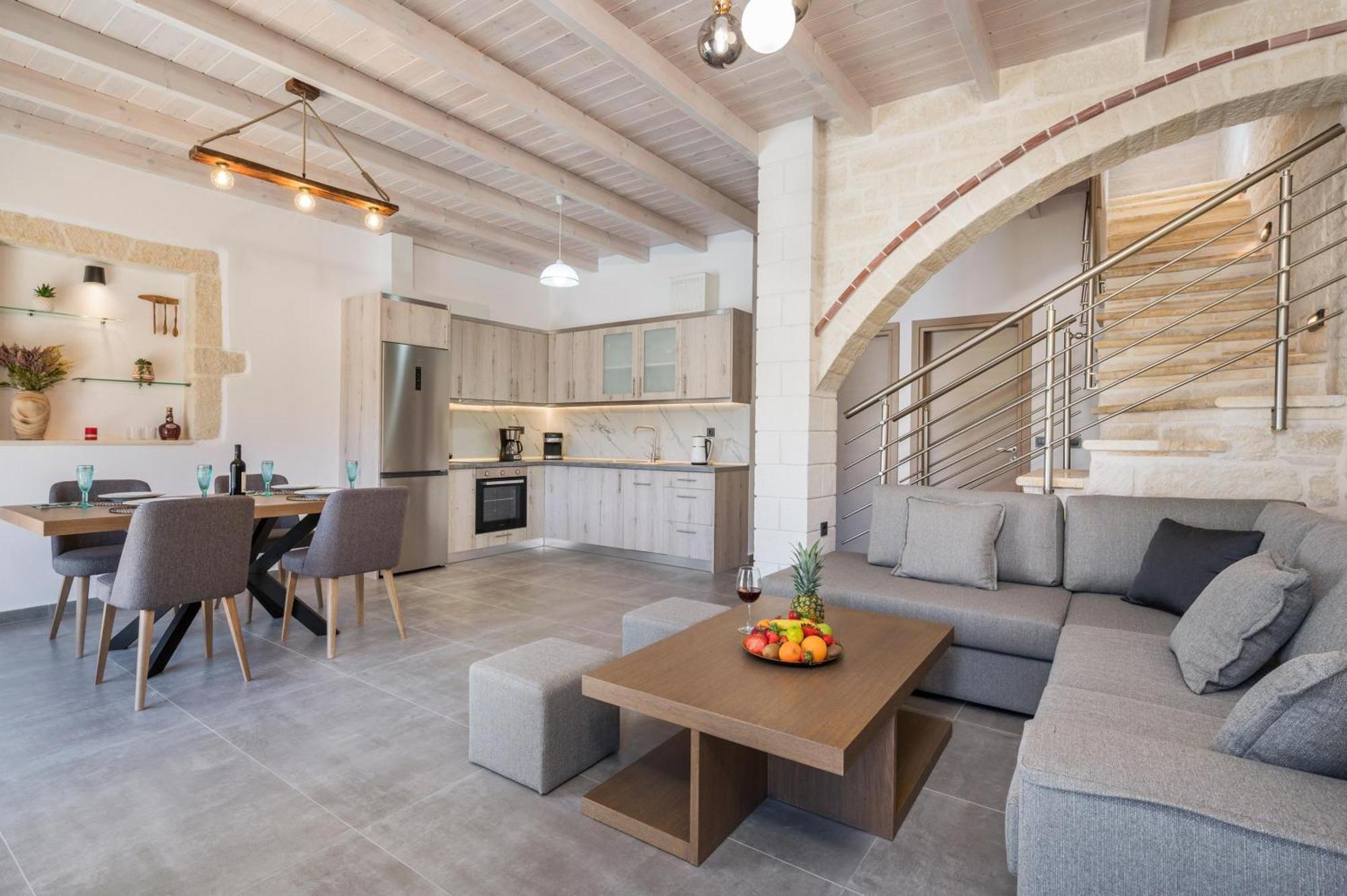 Sun Flower Villas With Sea View Agia Marina  Ngoại thất bức ảnh