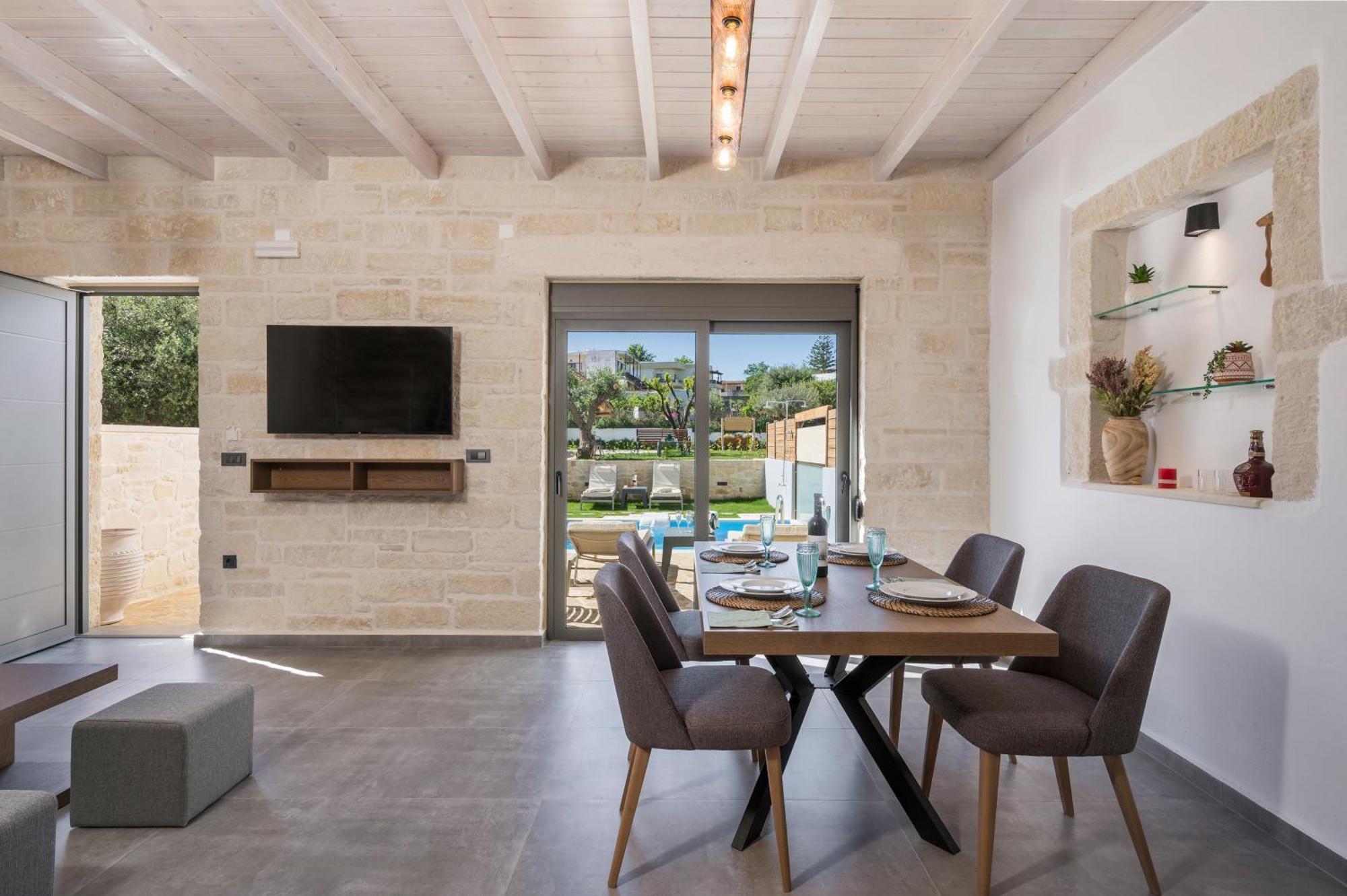 Sun Flower Villas With Sea View Agia Marina  Ngoại thất bức ảnh