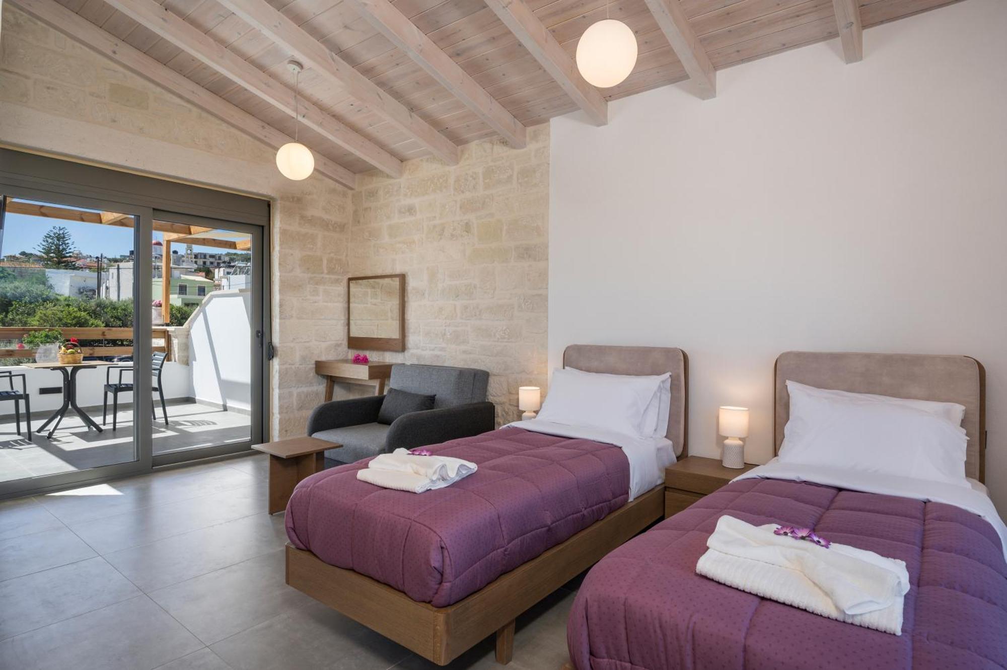 Sun Flower Villas With Sea View Agia Marina  Ngoại thất bức ảnh