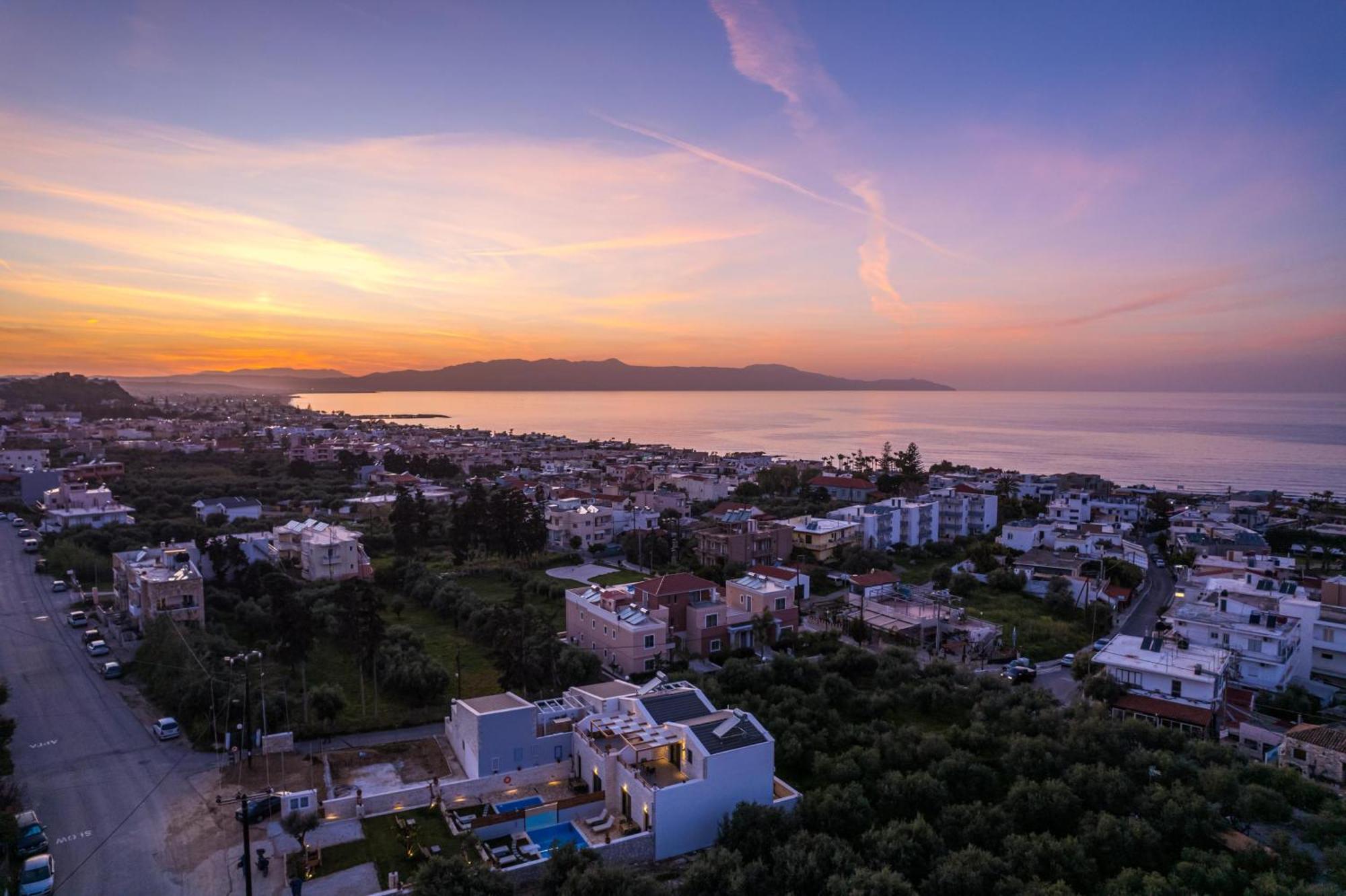 Sun Flower Villas With Sea View Agia Marina  Ngoại thất bức ảnh