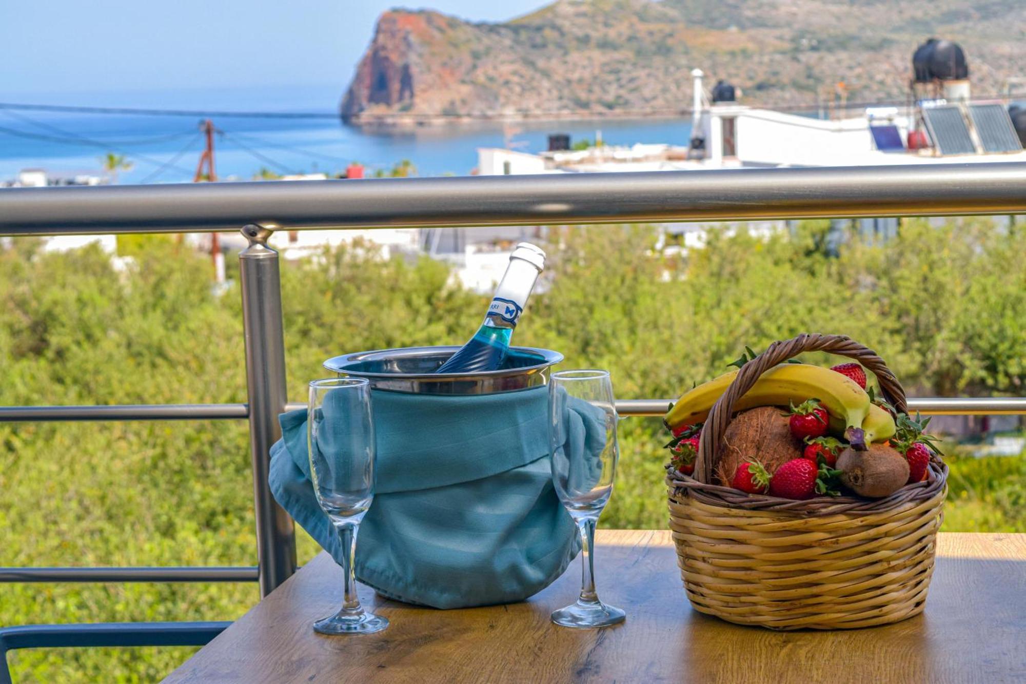 Sun Flower Villas With Sea View Agia Marina  Ngoại thất bức ảnh