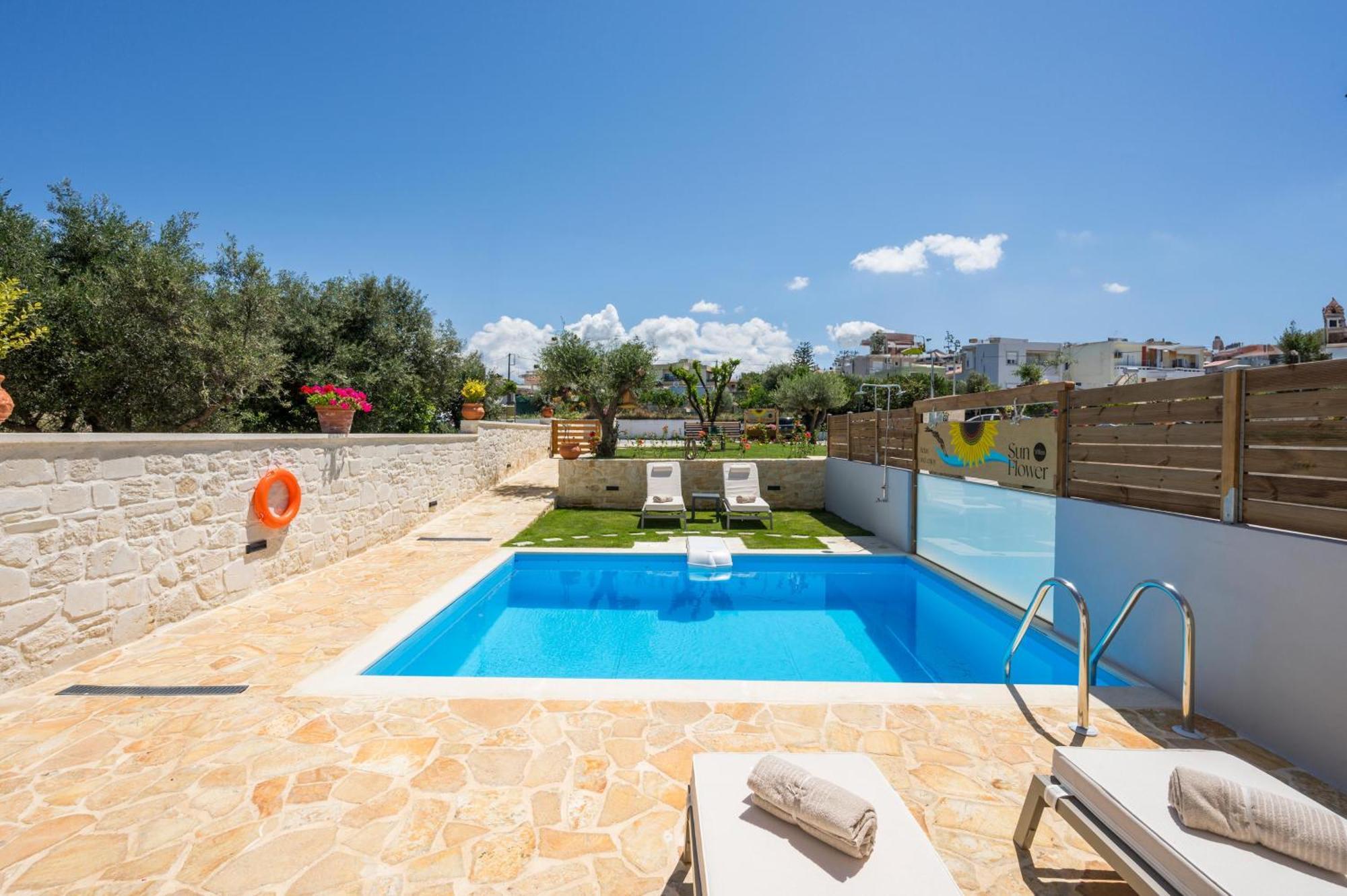 Sun Flower Villas With Sea View Agia Marina  Ngoại thất bức ảnh
