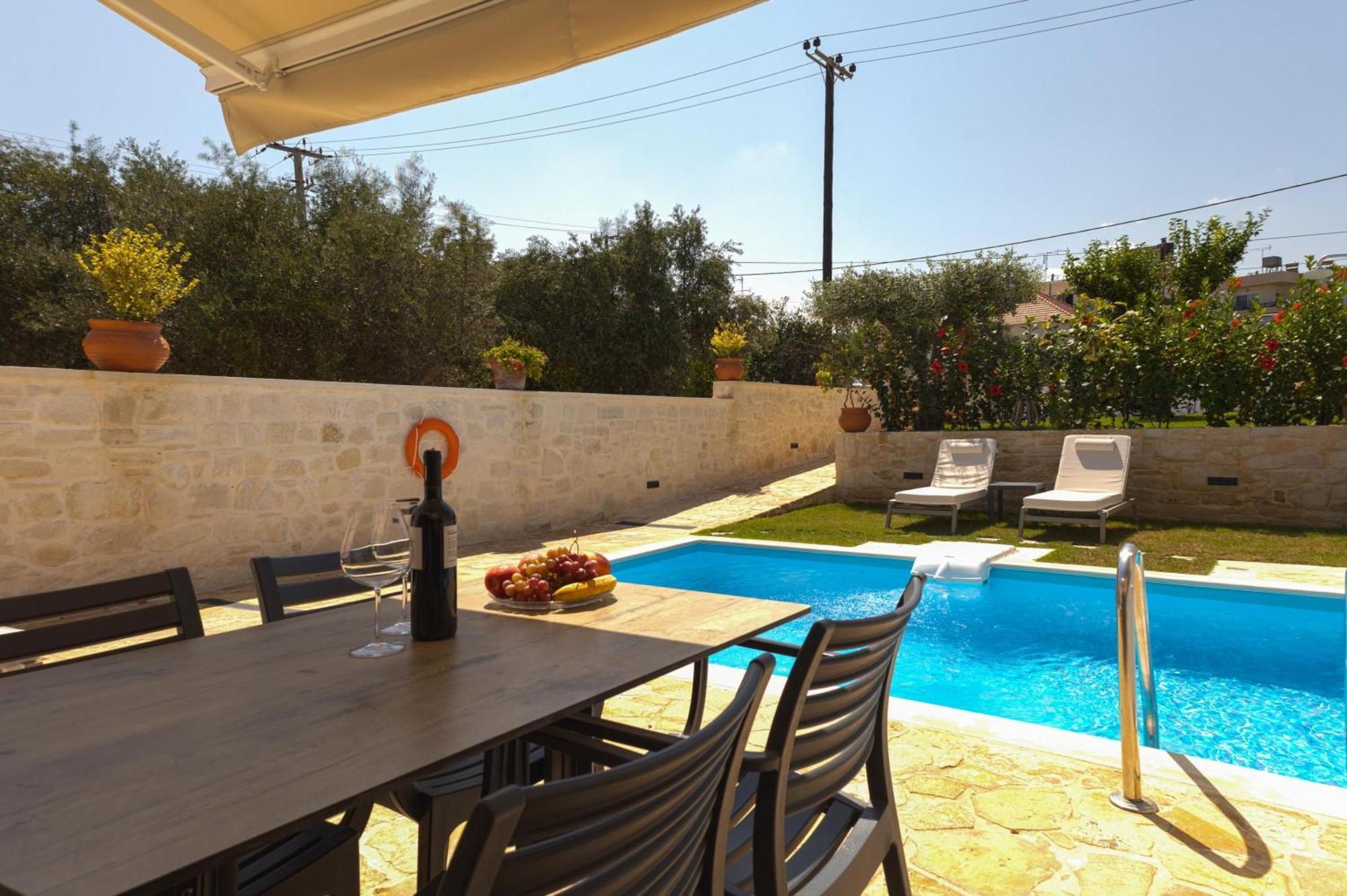 Sun Flower Villas With Sea View Agia Marina  Ngoại thất bức ảnh