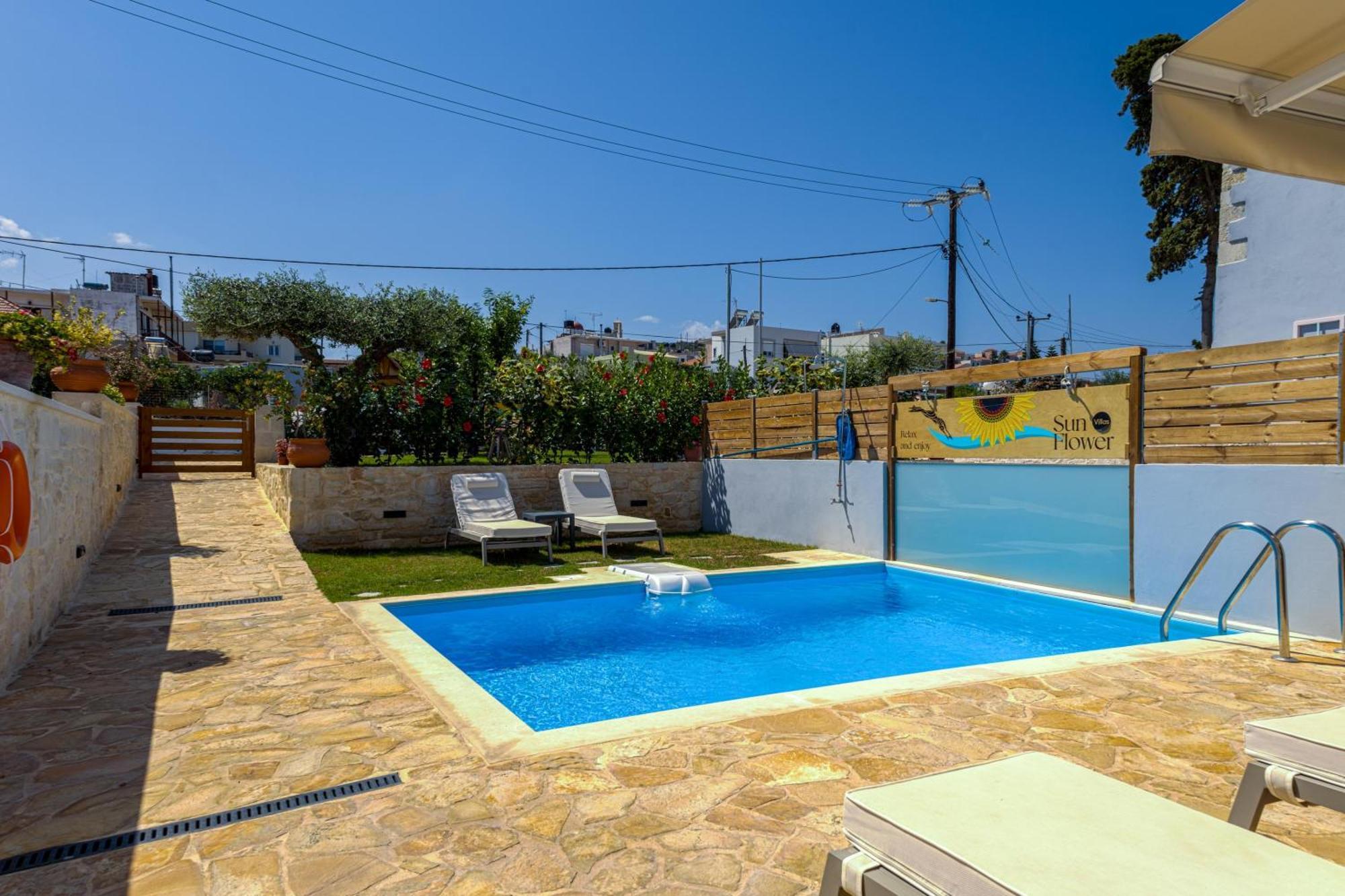 Sun Flower Villas With Sea View Agia Marina  Ngoại thất bức ảnh