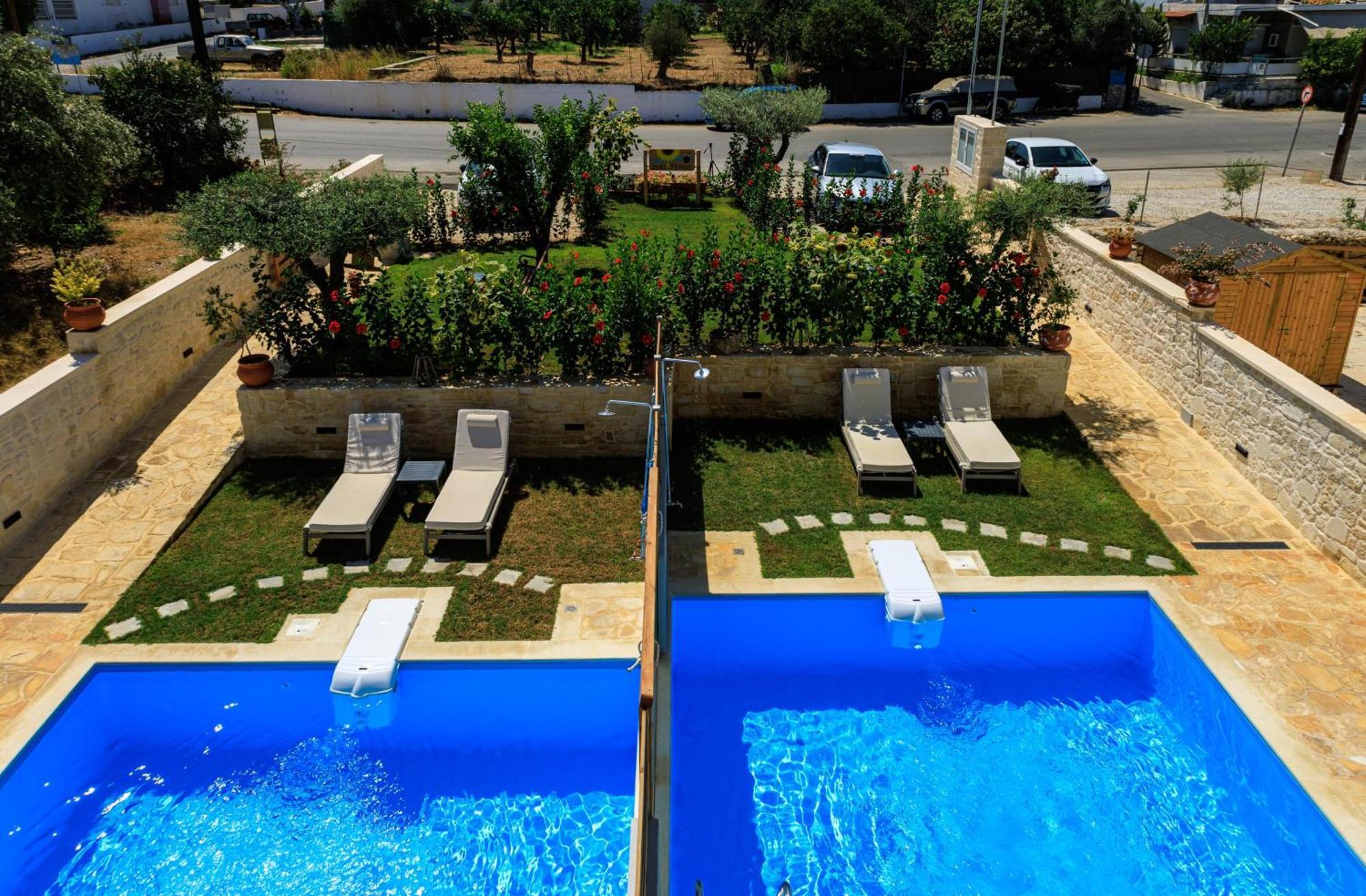 Sun Flower Villas With Sea View Agia Marina  Ngoại thất bức ảnh